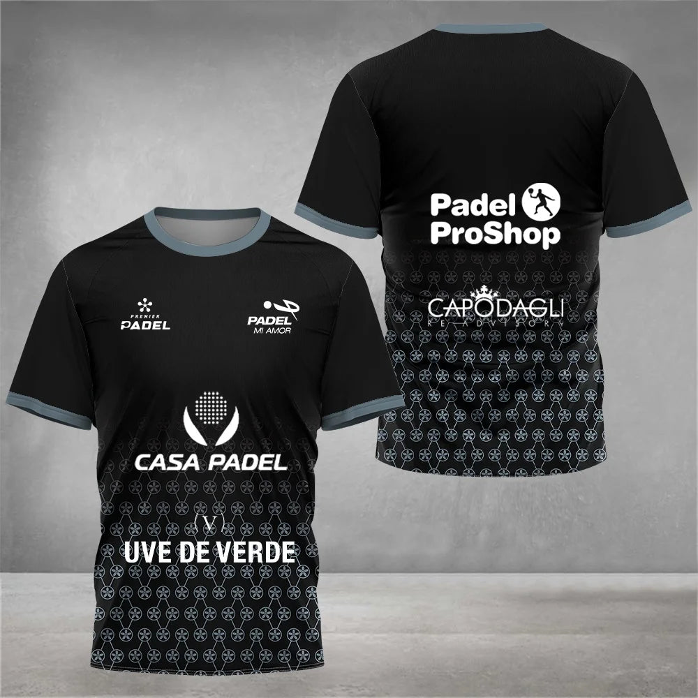 T-Shirt Padel Pro 2026 Respirável - Treino e Competição