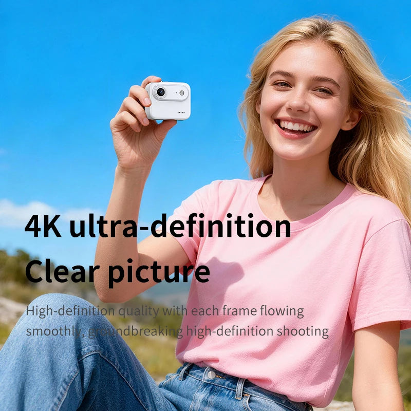 Câmara de Ação 4K com Ecrã Flip - Ideal para VLOG