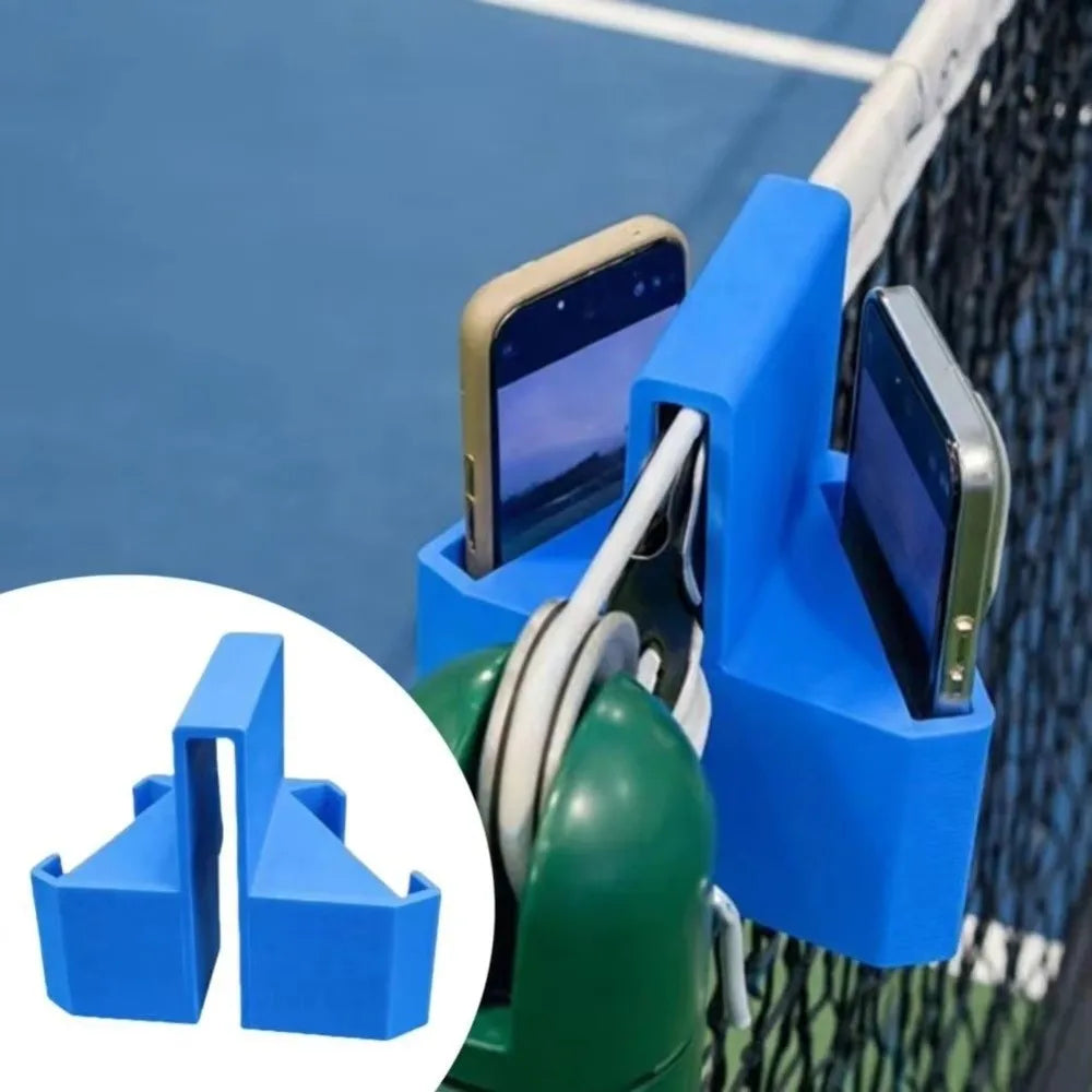 Padel Tennis Camera Mount Dual Perspective Hanging Phone Action Holder Tennis Recording Mount Tennis Net Phone Stand