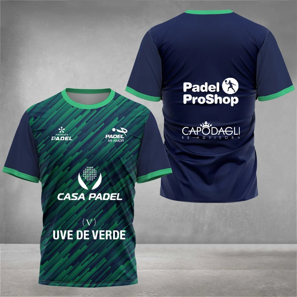 T-Shirt Padel Pro 2026 Respirável - Treino e Competição