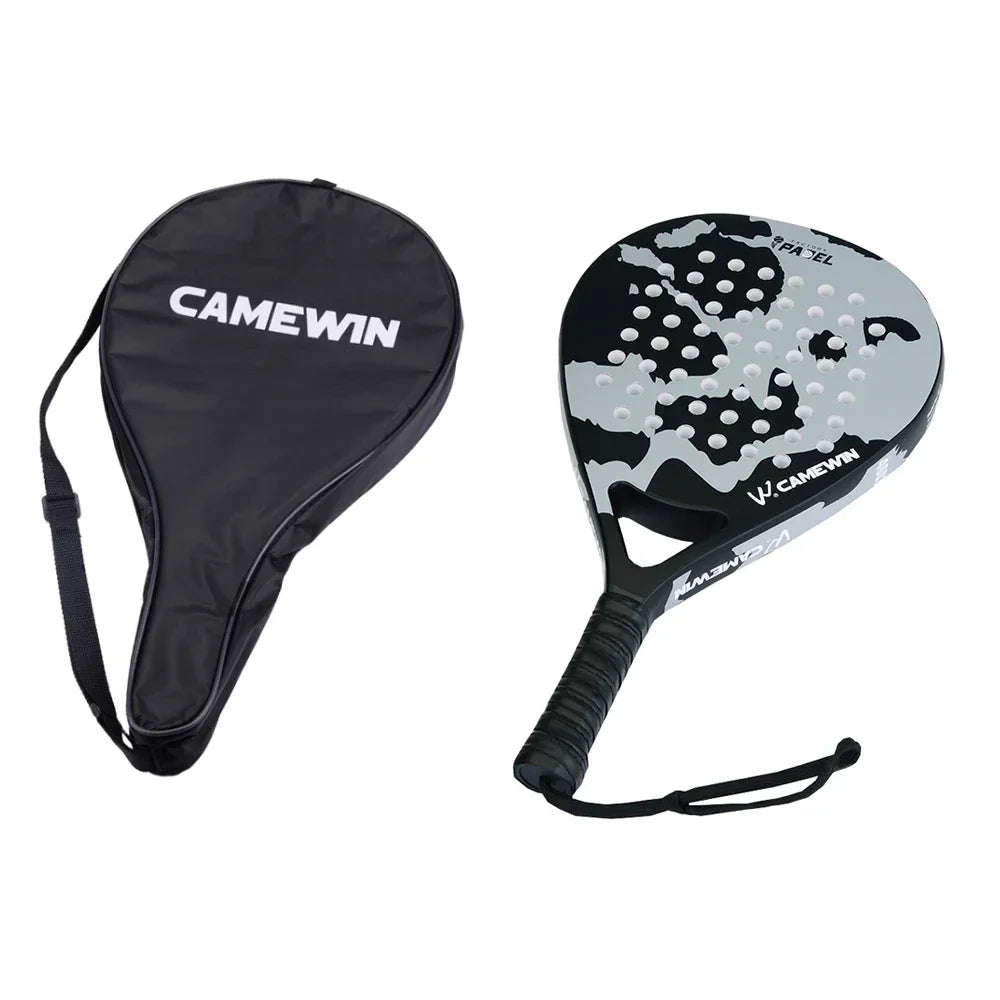 NEW Competition Padel Racket - 3K Carbon Fiber & EVA Core, Ultra-Light Design with Anti-Slip Grip and Waterproof Case