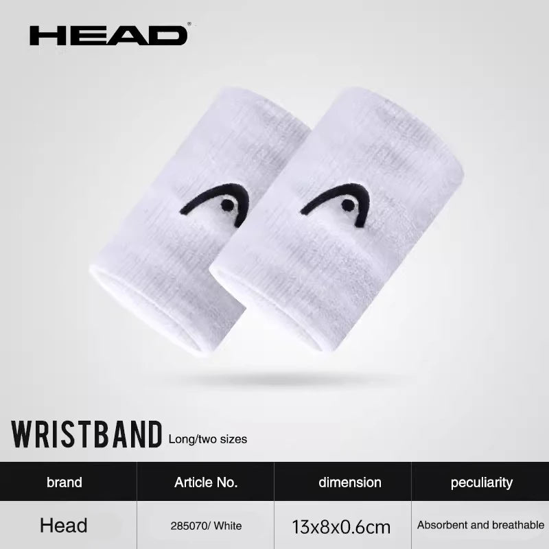 Head Original Tennis Wristband Badminton Sport Wristband Cotton Comfortable Sweat Wiping Non Slip Wristband Band High Quality