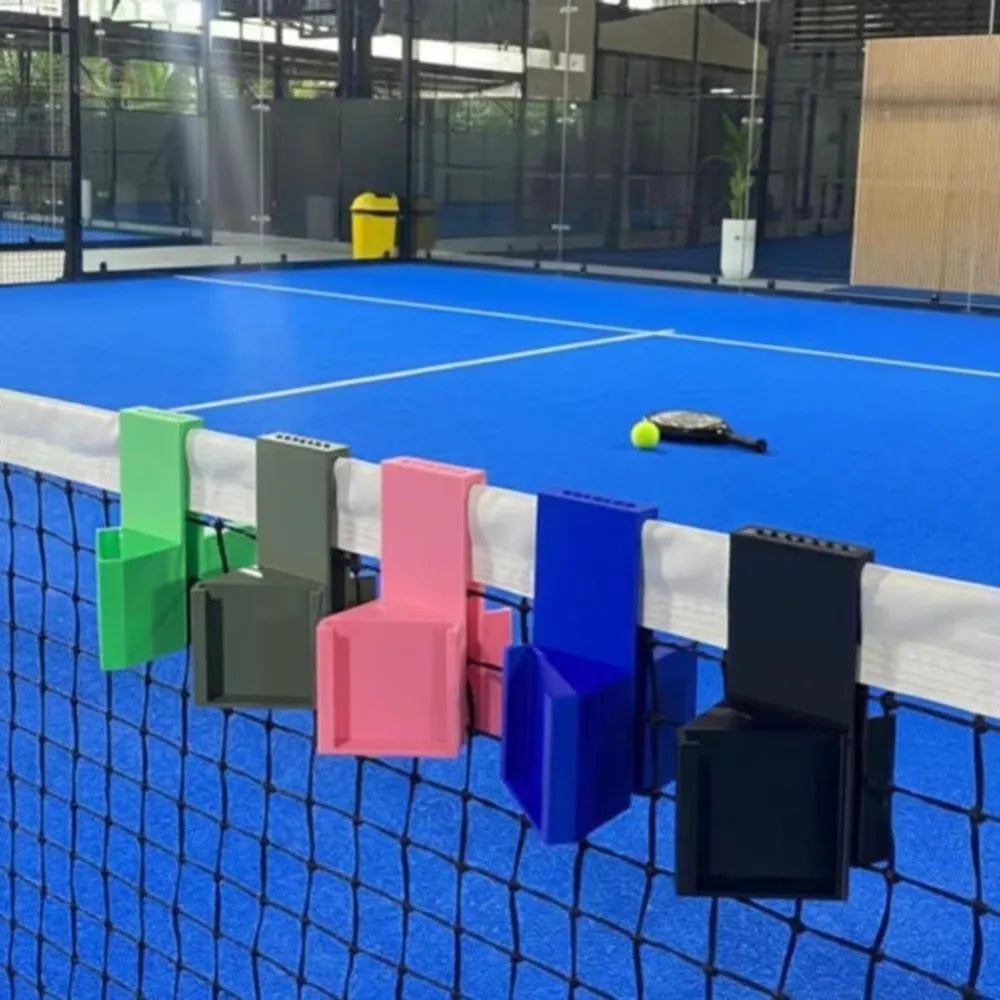 Padel Tennis Camera Mount Dual Perspective Hanging Phone Action Holder Tennis Recording Mount Tennis Net Phone Stand